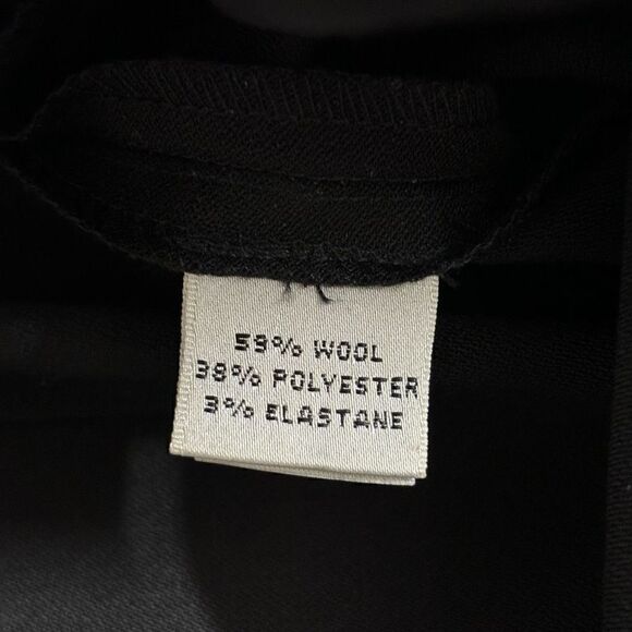 St. John Collection Wide Leg Wool Trouser in Black size 6 - Picture 5 of 15